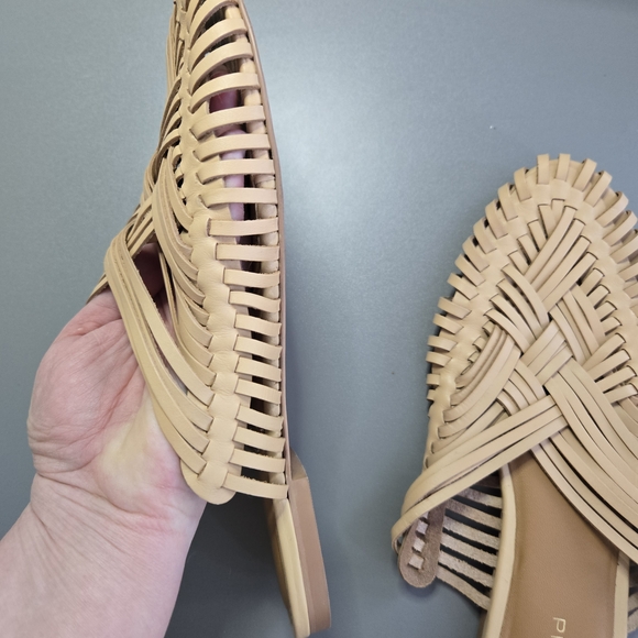 Pilcro Beige Woven Mules - Picture 7 of 15